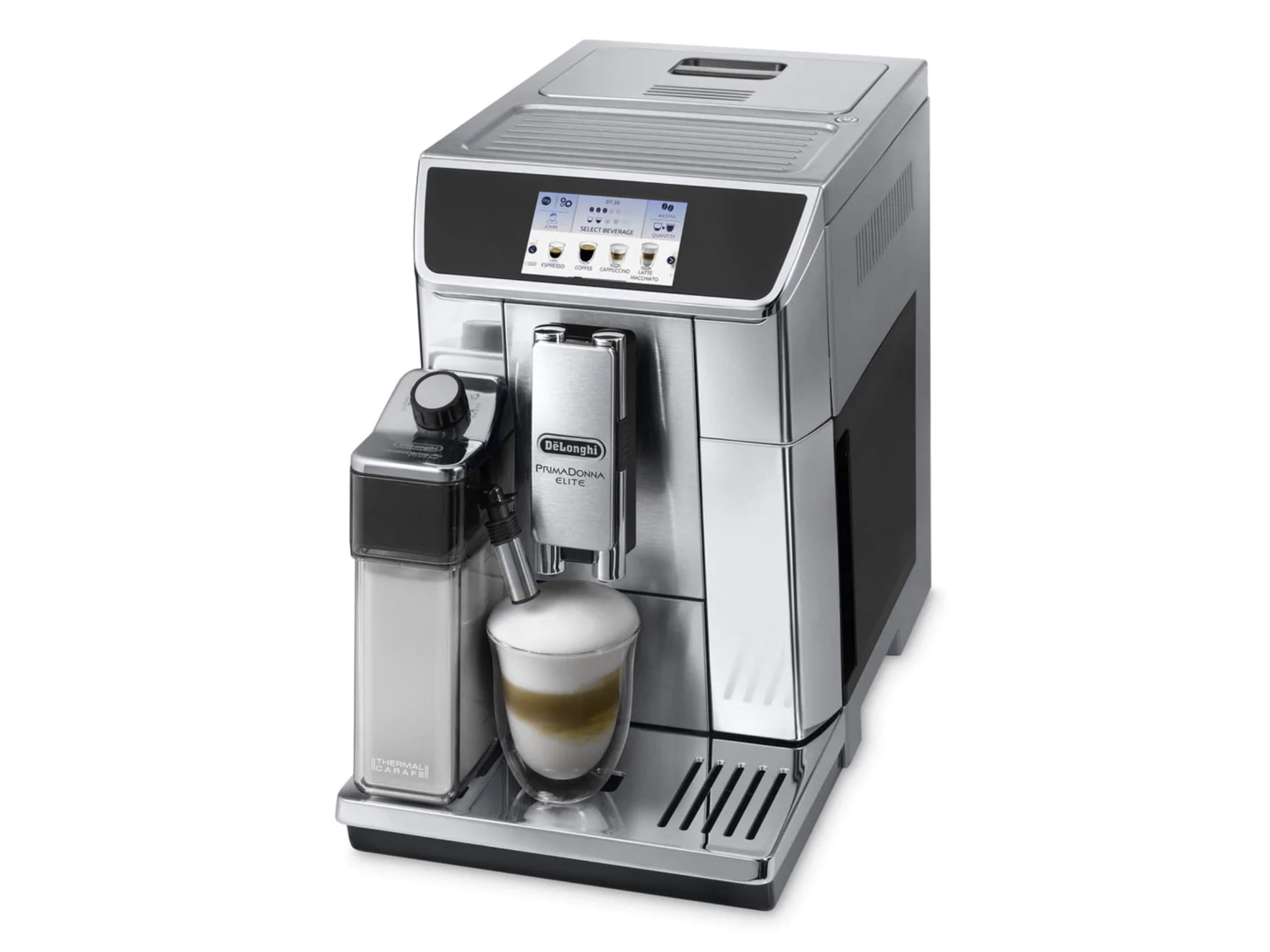 DeLonghi PrimaDonna Elite Automatisk Espressomaskine sølv