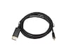 MiniDP til Displayport kabel 1m (sort) Monitor