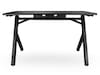 Svive Cygnus Gaming Desk mat sort med sorte sømme Gamingdesk