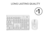 Logitech MK295 Silent Wireless Combo tastatur og mus (hvid) Mus & keyboards -kombinasjonspakker