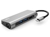 iiglo 7-i-1 Slim Multiport Docking (lysegrå) Dockingstation og USB-hub