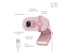 Logitech Brio 100 Full HD webkamera (rose) Webkameraer