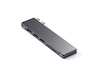 Satechi MacBook Air M2 Slim Pro Docking (space gray) Dockingstation og USB-hub