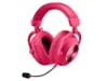 Logitech Pro X 2 Lightspeed Trådløst Gaming Headset (magenta) Gamingheadset