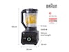 Braun Powerblend 9 kandeblender JB 9040 (sort) Blendere