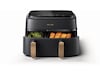 Philips Dual Basket Airfryer 9L NA352/00 (grå/kobber) Airfryer