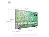 Samsung 75" DU8005 4K Crystal UHD Smart TV TU75DU8005K 70 - 79 tommer TV