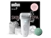 Braun Silk-épil 7 SkinSpa SE7-081 Epilator (hvid/sølv) Epilator & IPL-hårfjerning