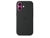 Apple iPhone 16 Silikonecover (sort) Mobilcover