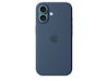 Apple iPhone 16 Silikonecover (denim blå) Mobilcover