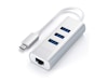 Satechi USB-C Hub 2-i-1 (sølv) Dockingstation og USB-hub