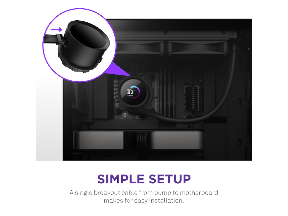 NZXT Kraken 360 AIO CPU Køler (sort) CPU - Vandkøling