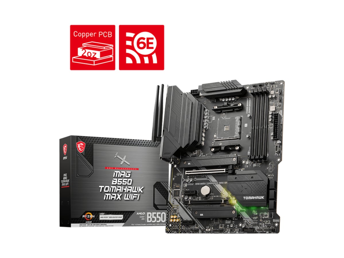 MSI MAG B550 Tomahawk MAX WIFI Bundkort AMD Socket