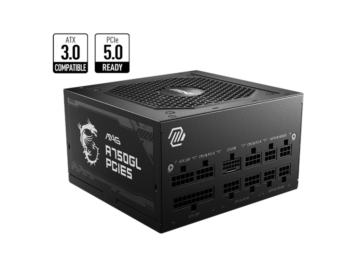 MSI MAG A750GL PCIE5 750W PSU Strømforsyninger