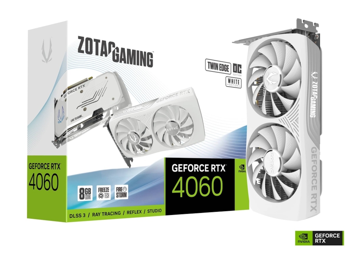 ZOTAC GeForce RTX 4060 Twin Edge OC White Grafikkort