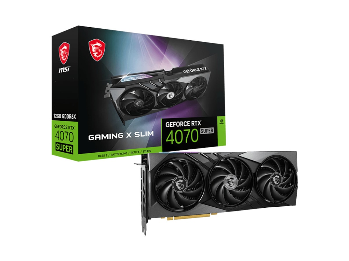 MSI GeForce RTX Gaming X Slim 4070 SUPER Grafikkort