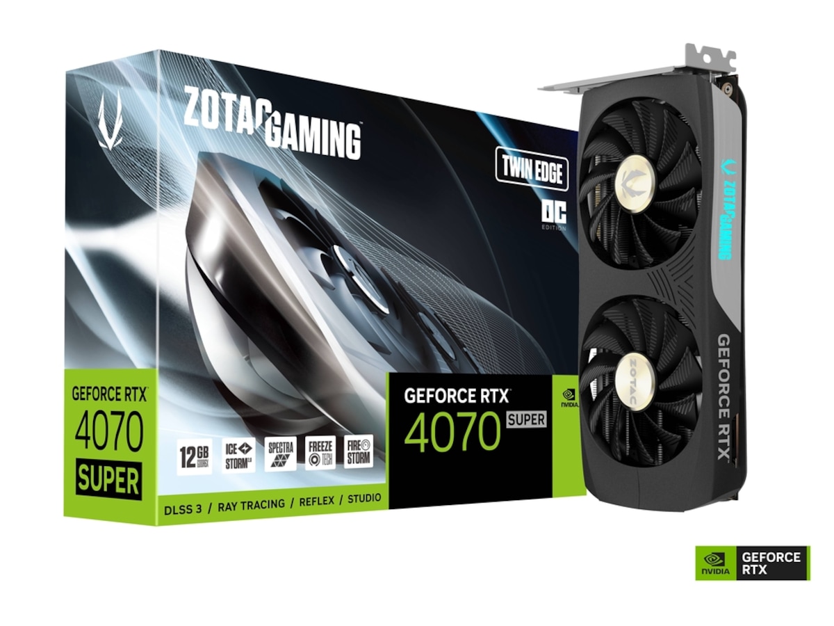 ZOTAC GAMING GeForce RTX 4070 SUPER Twin Edge OC Grafikkort