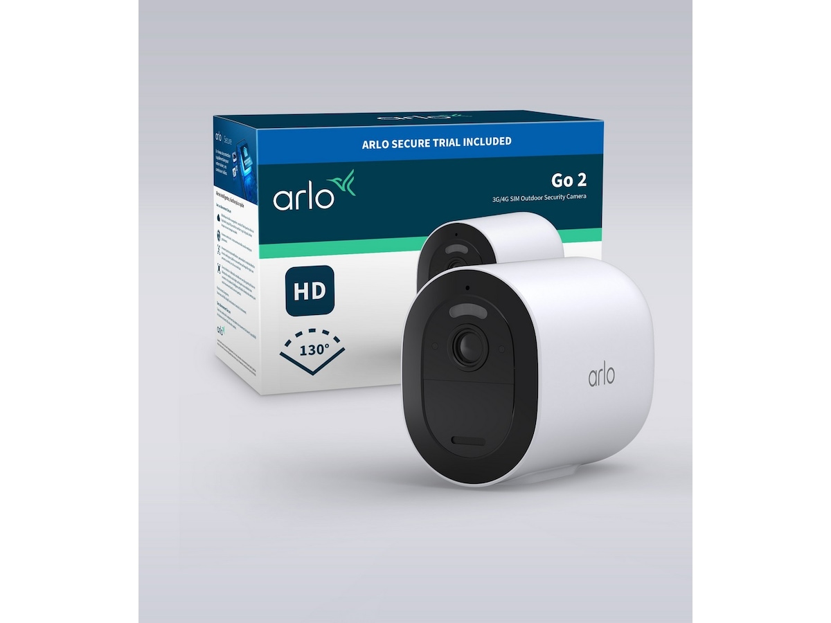 Arlo Go 2 +  Arlo solpanel Bundle (hvid) Overvågningskameraer