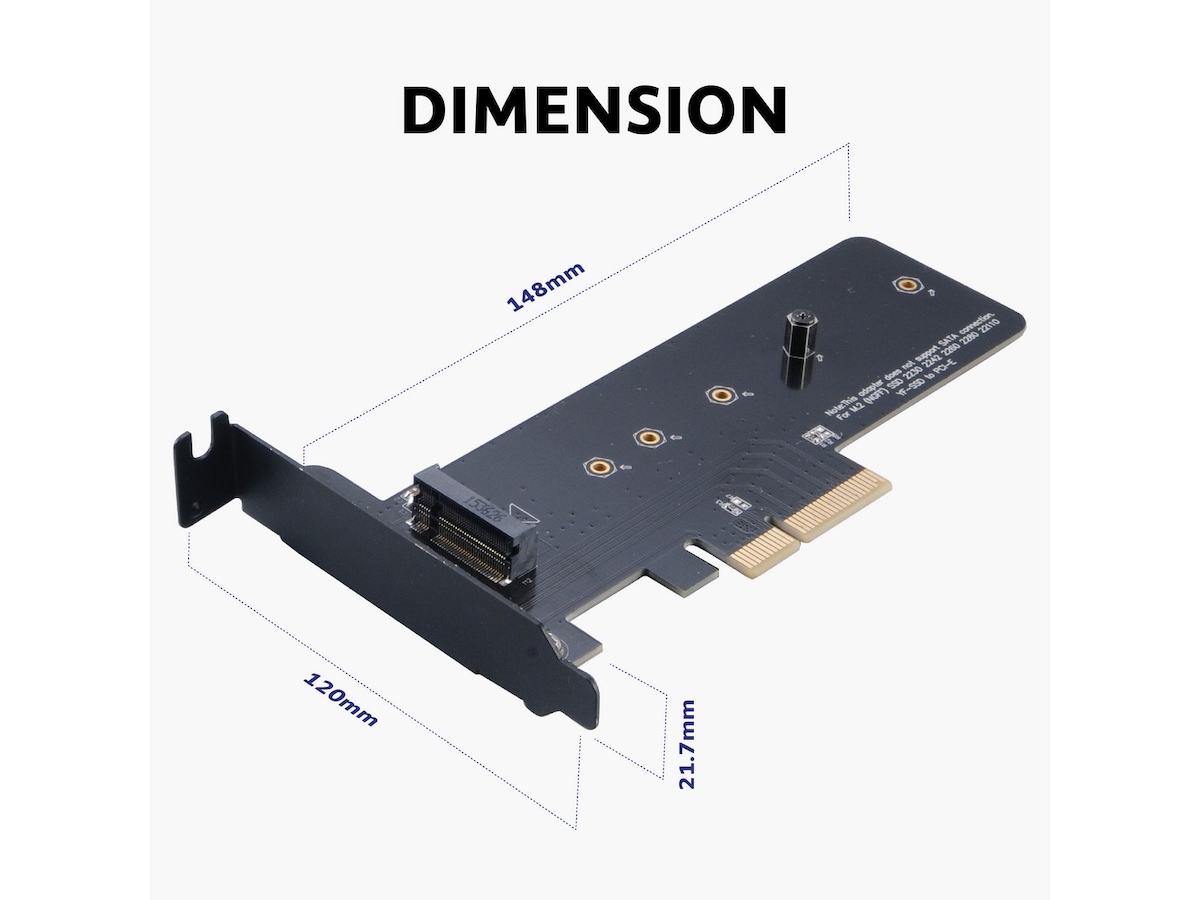 Akasa M.2 SSD to PCIe adapter card Tilbehør