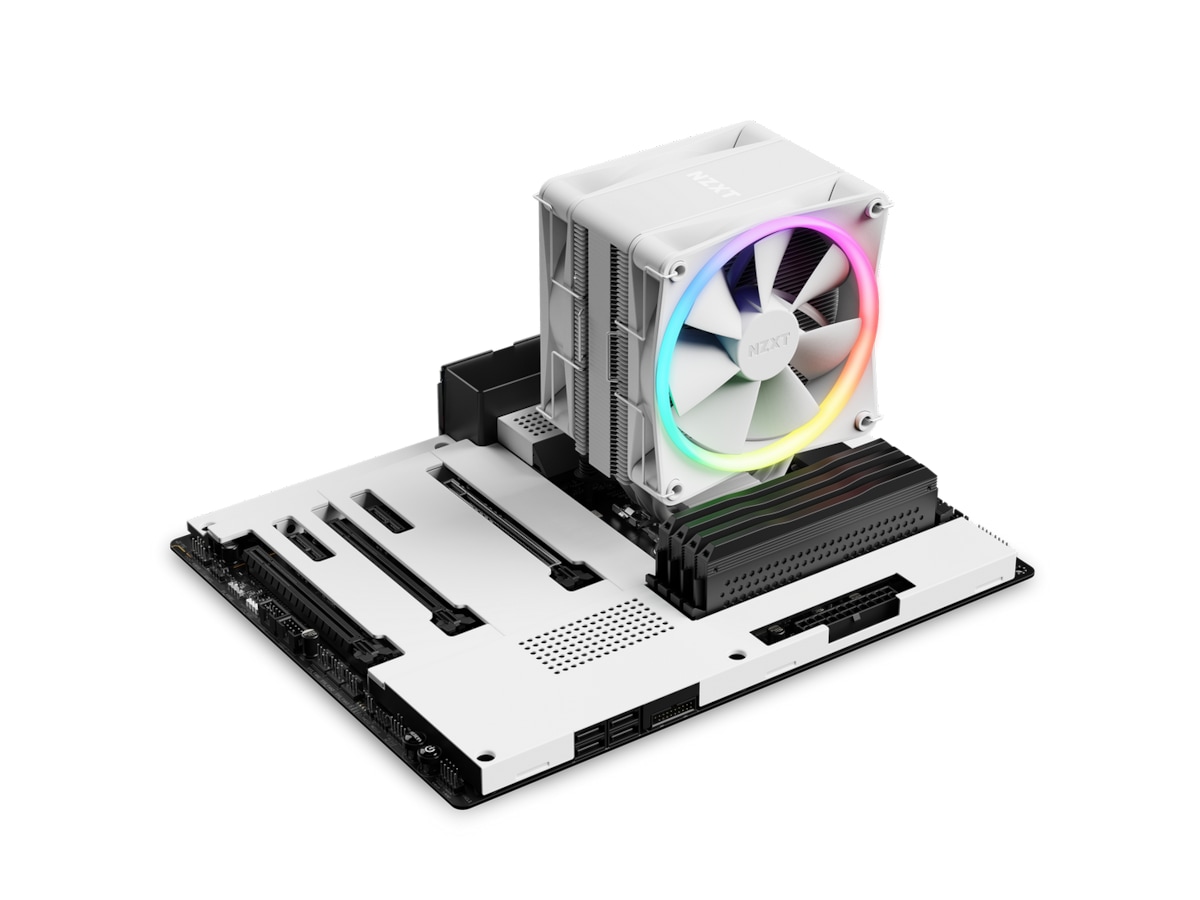 NZXT T120 CPU Vifte 120mm RGB (hvidt) CPU - Luftkøling