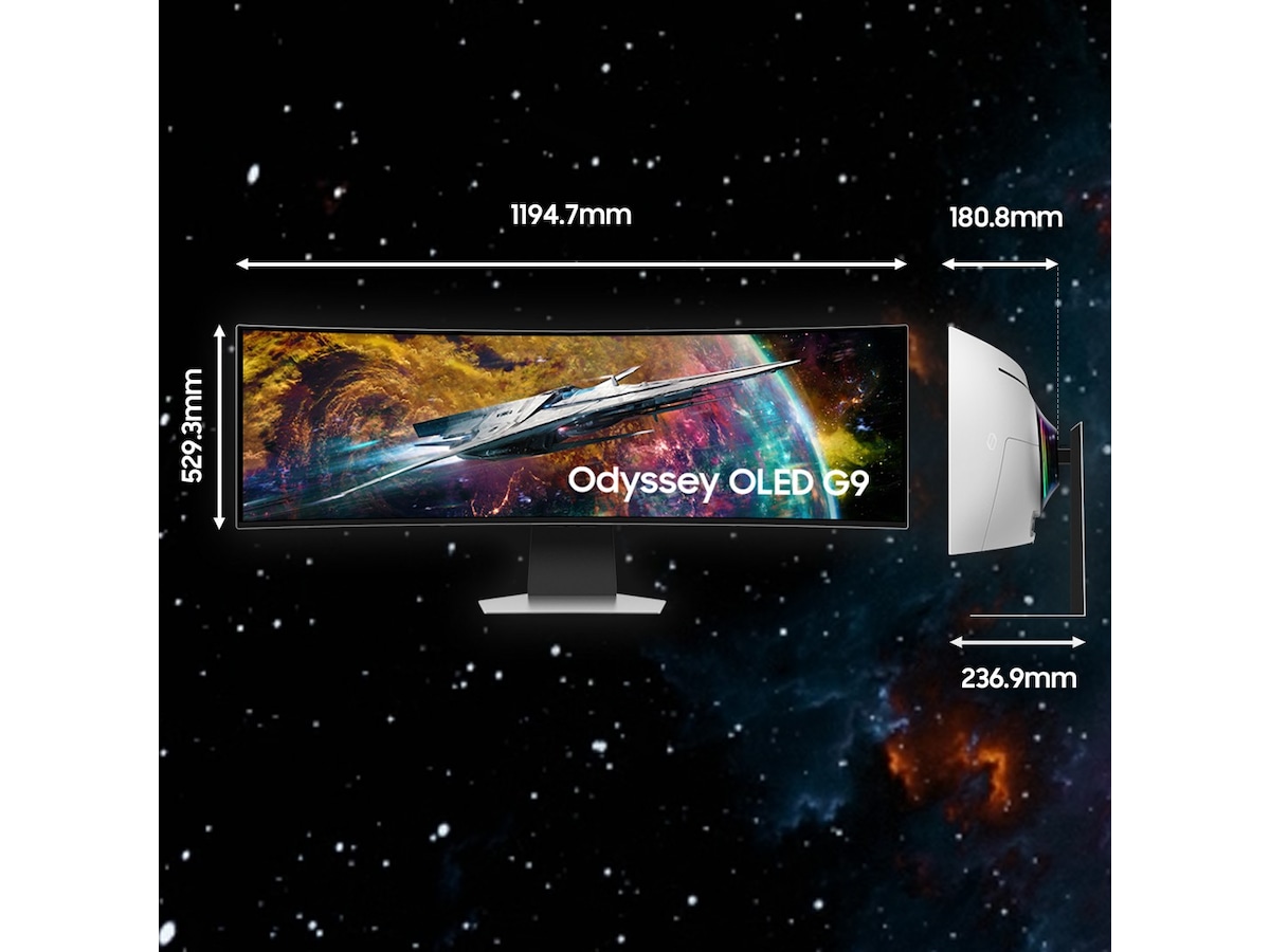 Samsung 49" Odyssey OLED Curved gamingskærm S49CG95 Gamingskærme