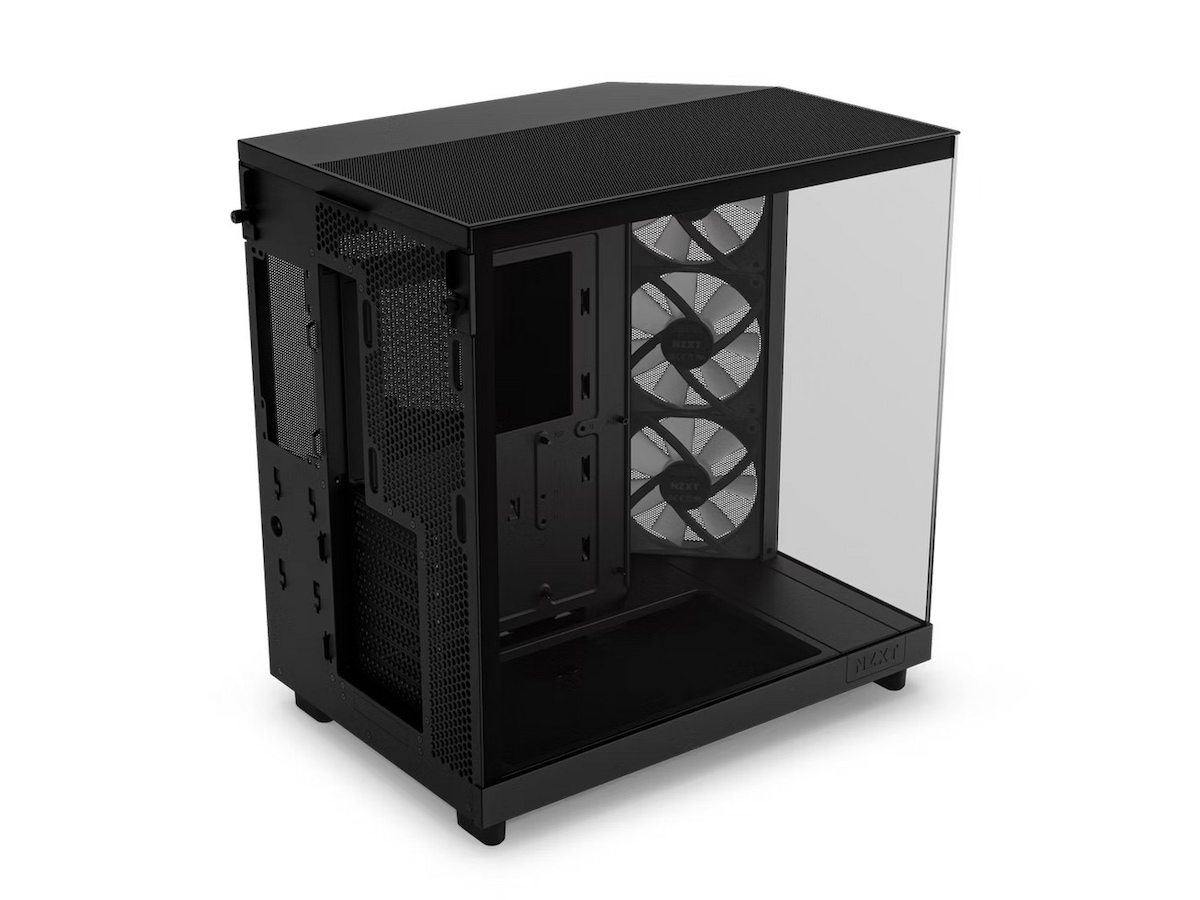 NZXT H6 Flow Case Dual Chamber RGB Mid Tower (sort) Midi Tower