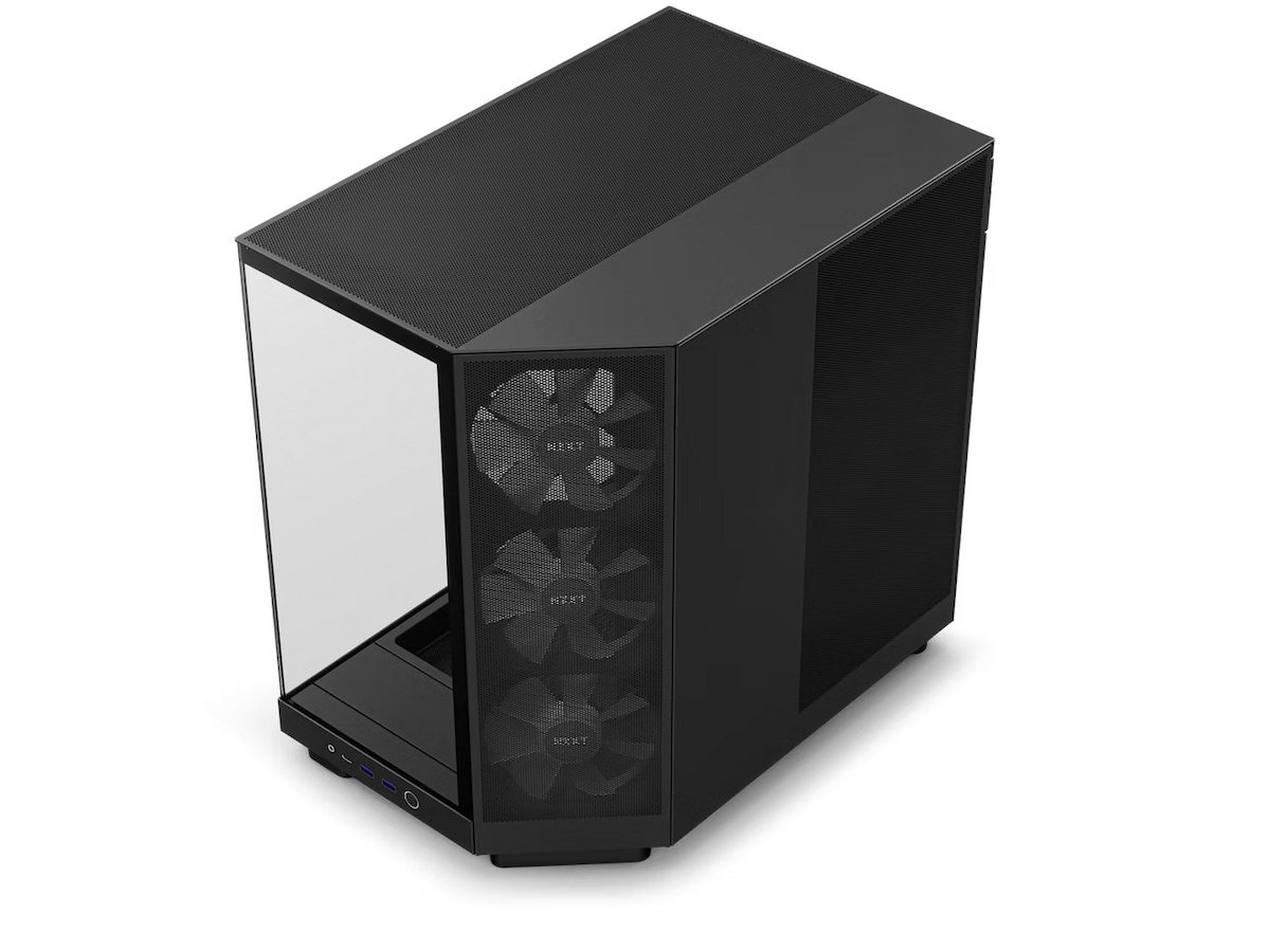 NZXT H6 Flow Case Dual Chamber RGB Mid Tower (sort) Midi Tower