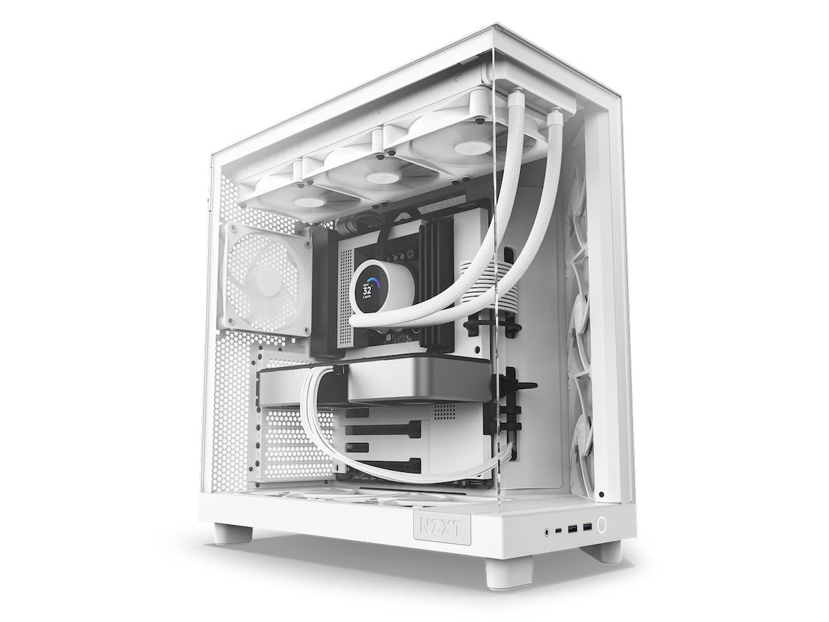 NZXT H6 Flow Case Dual Chamber Mid Tower (hvidt) Midi Tower