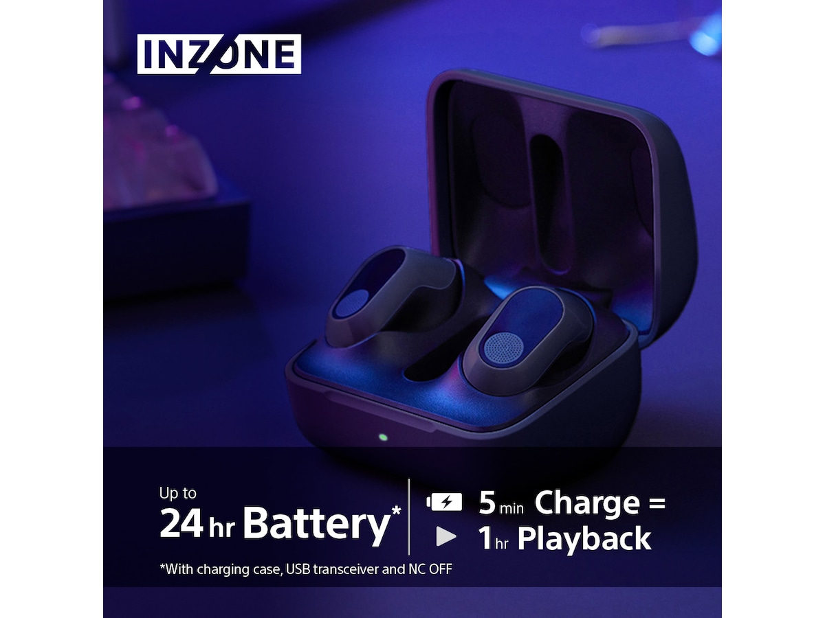 Sony INZONE Buds True Wireless Gaming høretelefoner (sort) In-ear høretelefoner