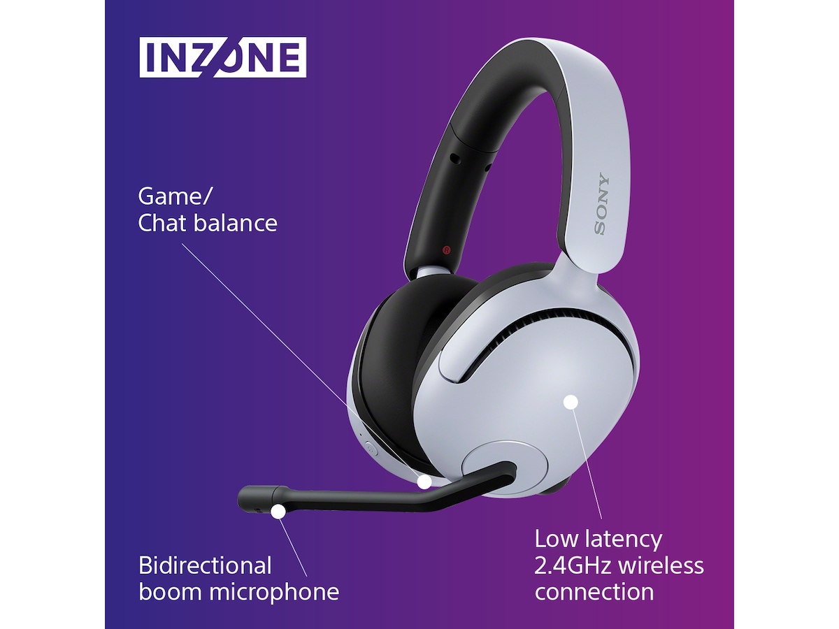 Sony INZONE H5 Trådløs Gaming Headset (hvid) Gamingheadset