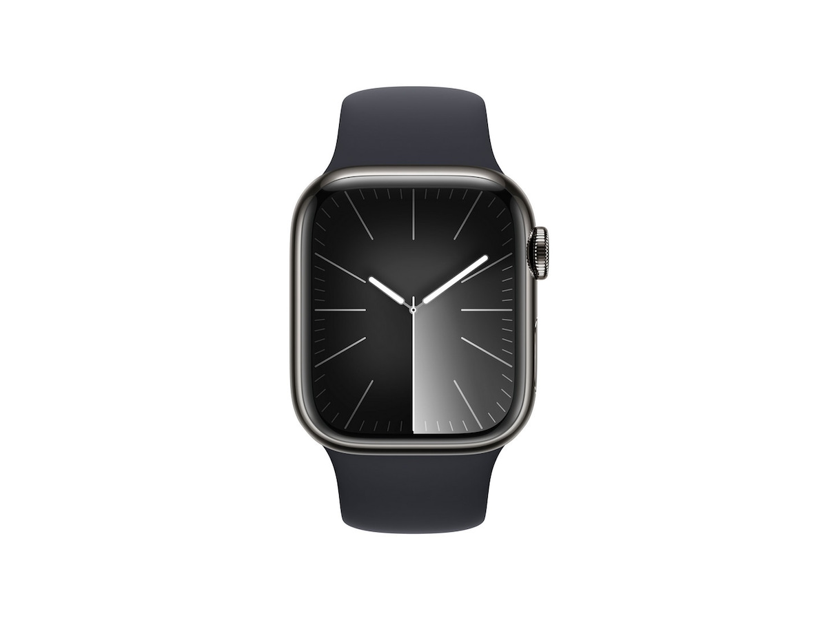 Apple Watch Series 9 GPS + LTE 41mm Rustfrit stål (grafitgrå) Smartwatches