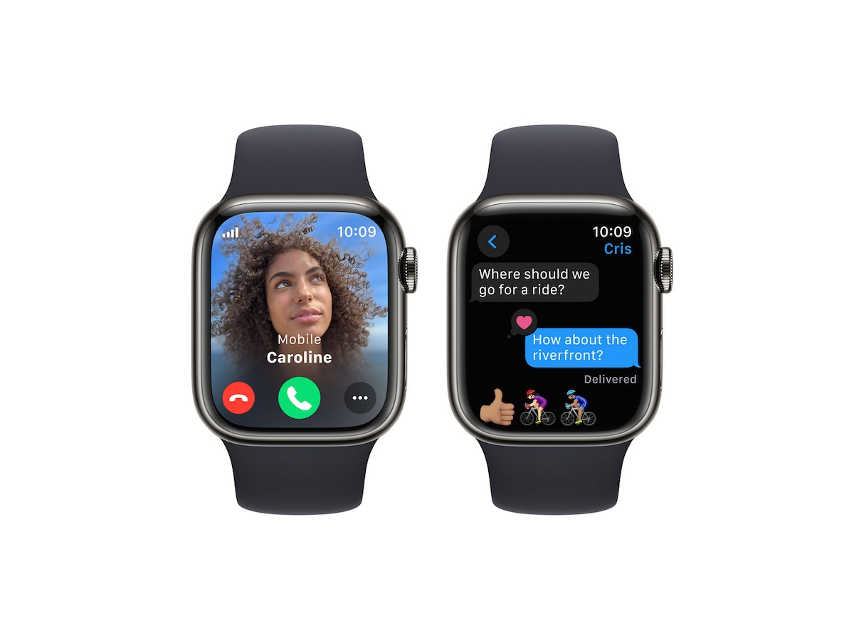 Apple Watch Series 9 GPS + LTE 41mm Rustfrit stål (grafitgrå) Smartwatches