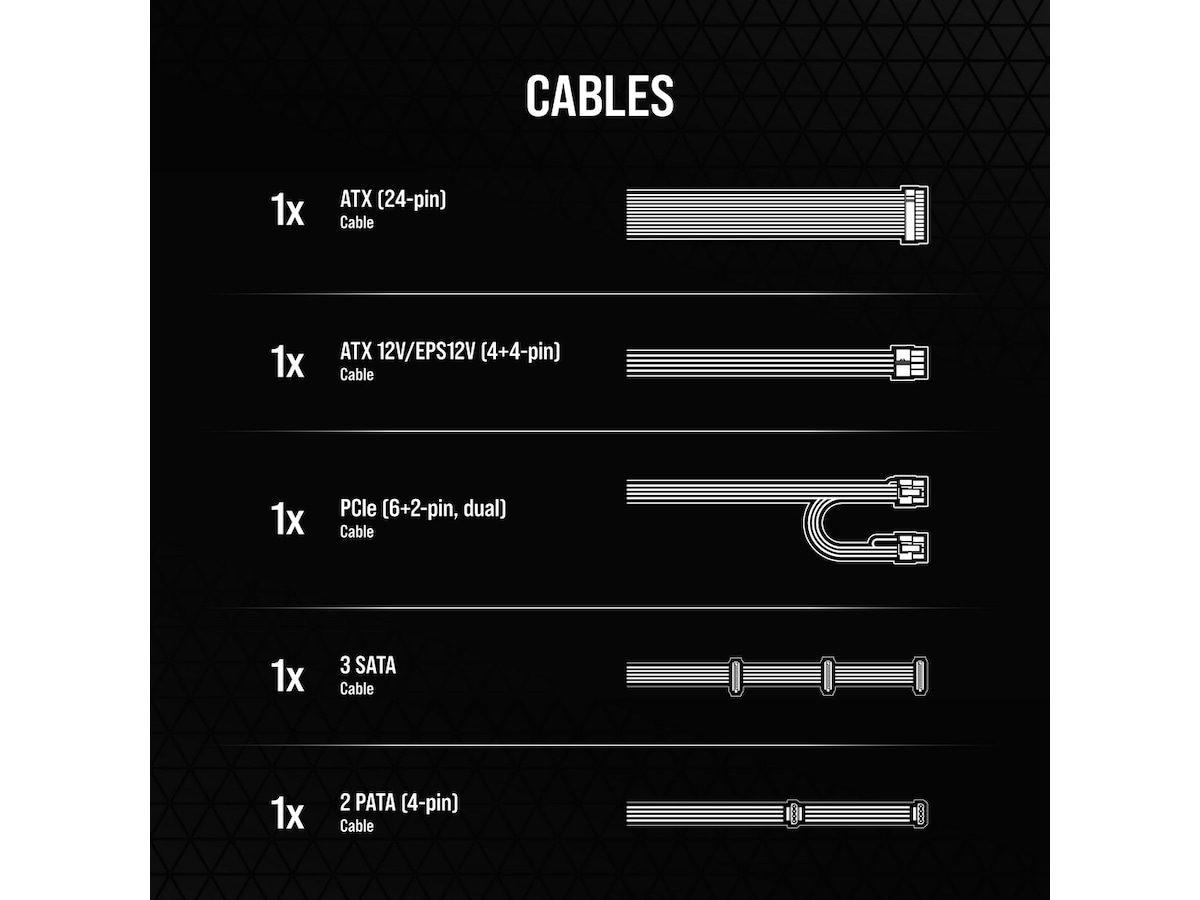 Corsair CX Series CX650 650 Watt PSU Strømforsyninger