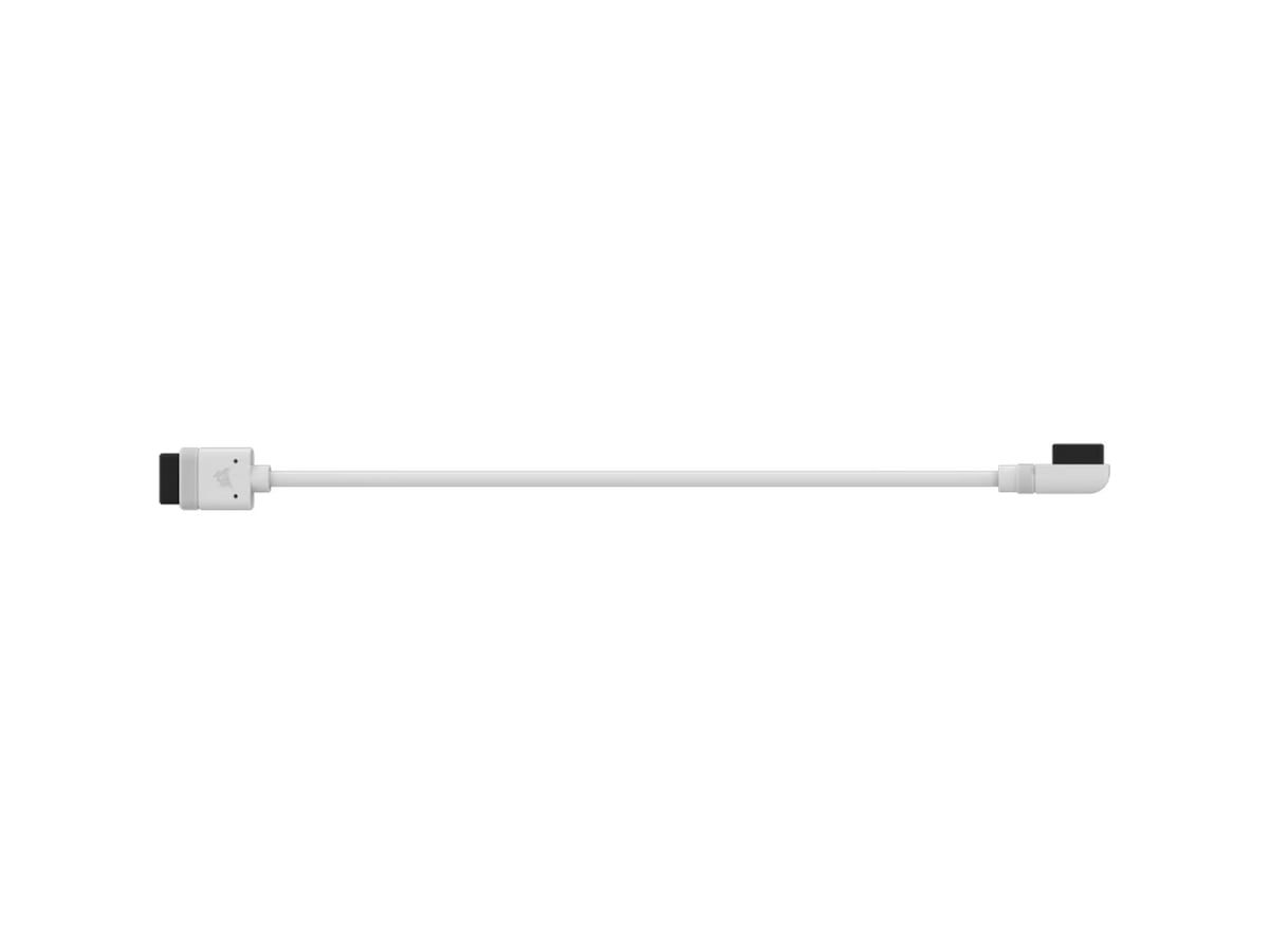 Corsair iCUE Link Kabel 2x 200mm /m Slim 90° (hvidt) Tilbehør