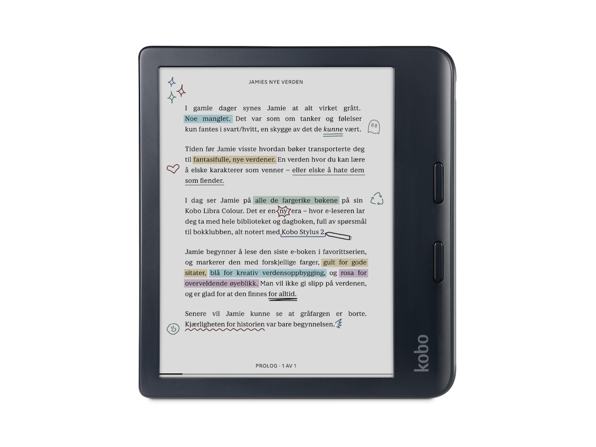 Kobo Libra Colour 7" 32GB (sort) E-bogslæsere