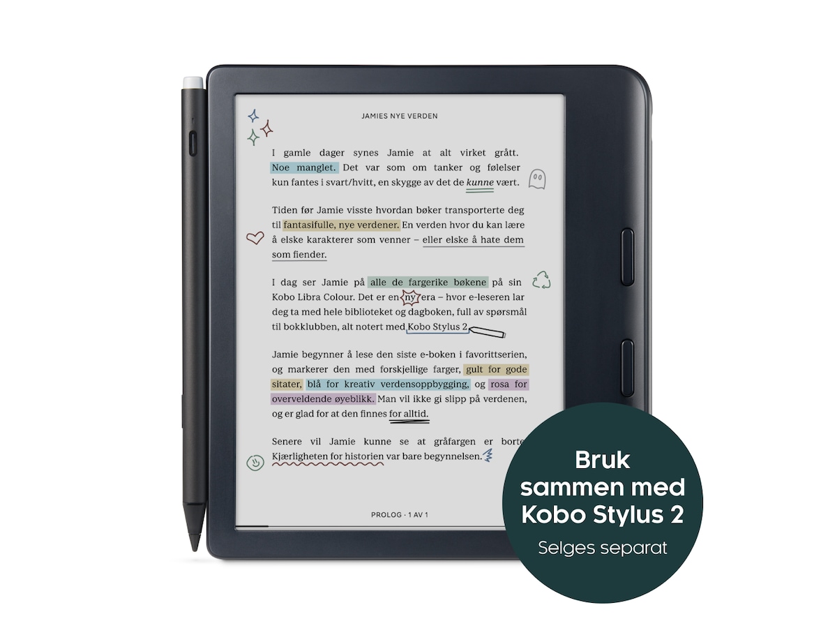 Kobo Libra Colour 7" 32GB (sort) E-bogslæsere