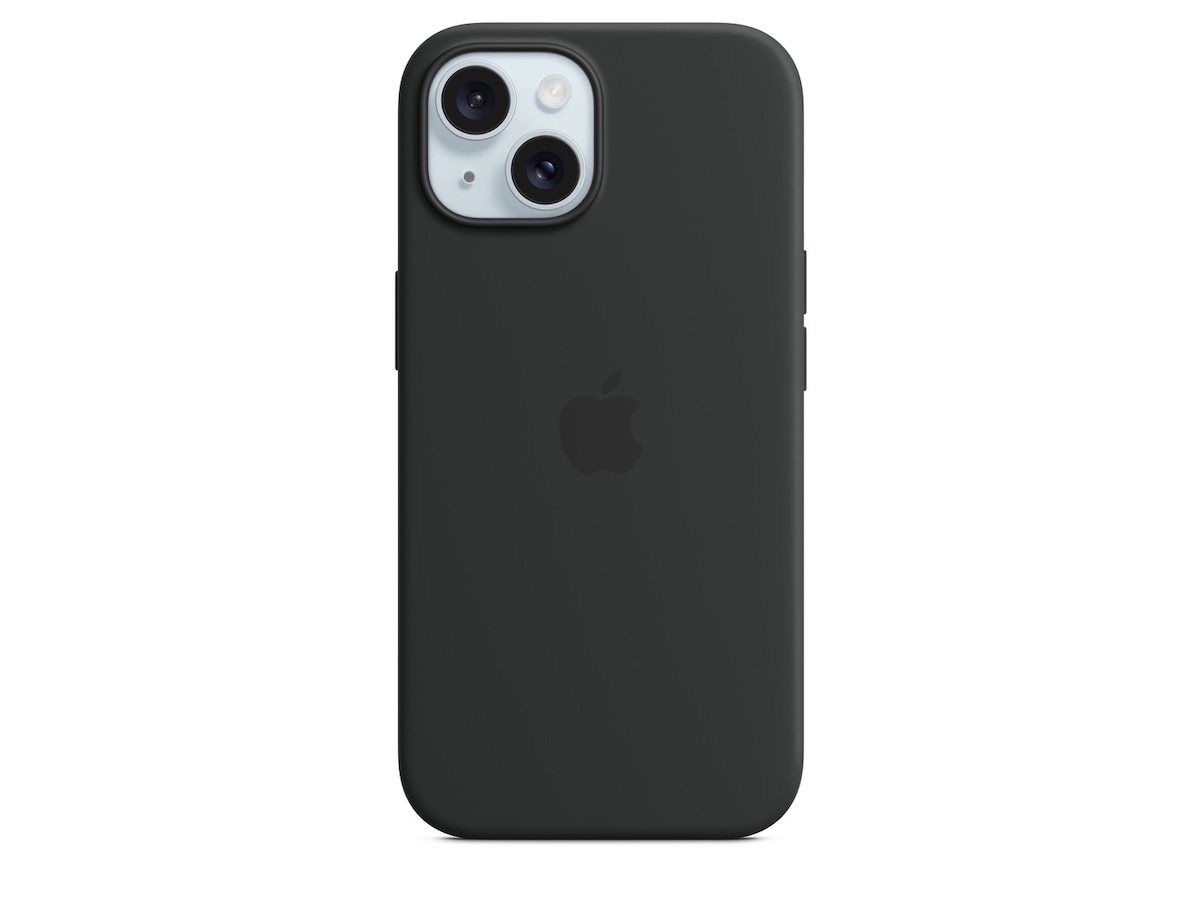 Apple iPhone 15 silikonecover (sort) Mobilcover