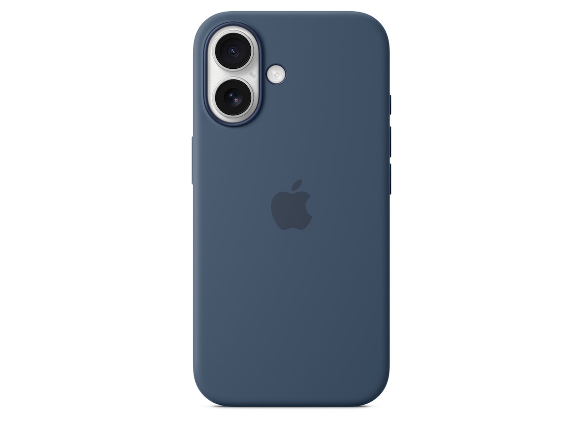 Apple iPhone 16 Silikonecover (denim blå) Mobilcover