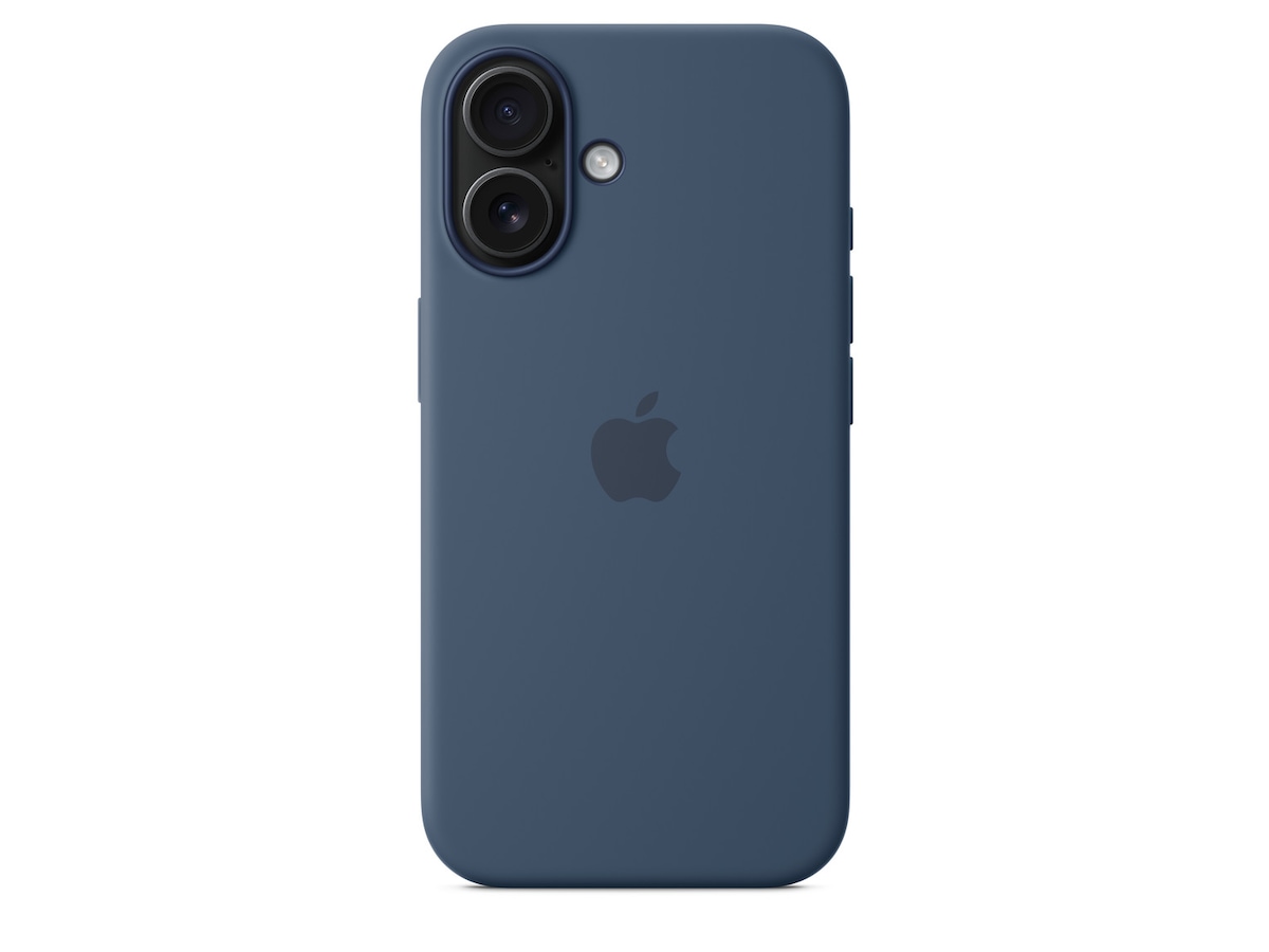 Apple iPhone 16 Silikonecover (denim blå) Mobilcover