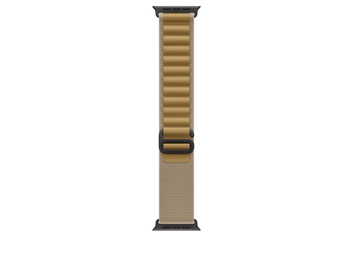 Apple Watch 49mm Black Titanium Alpine Loop (tan) Rem