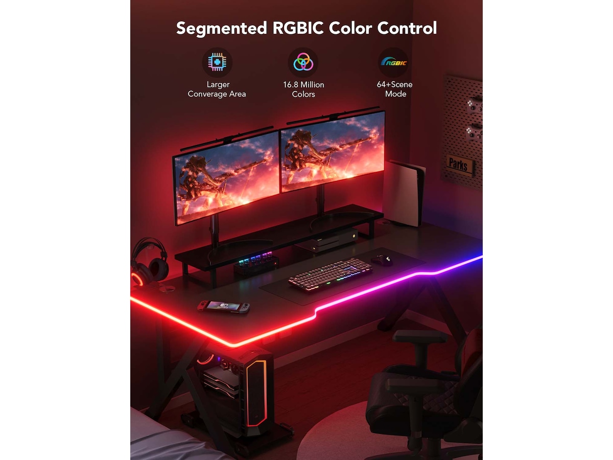 Govee Neon Gaming Desk Lys Led strips & underholdning