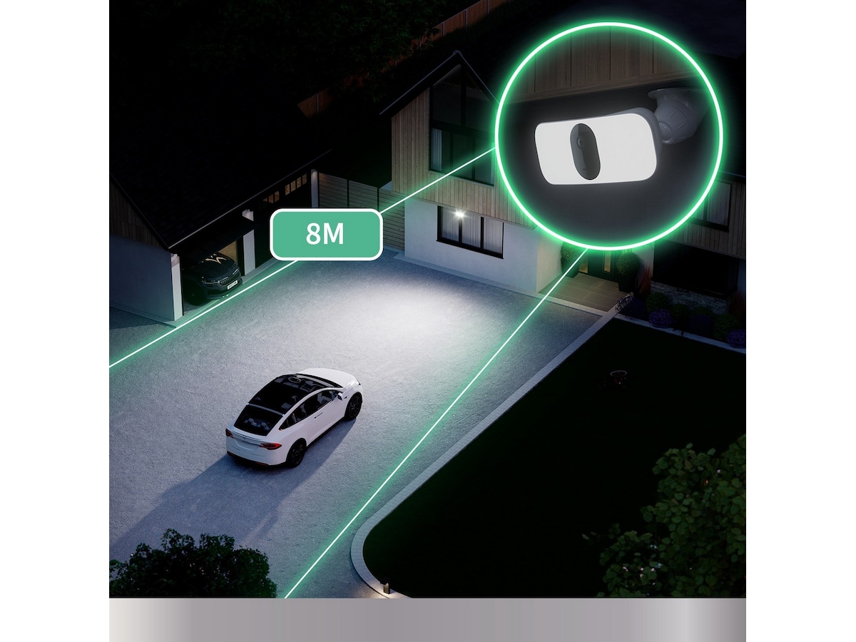 Arlo Pro 3 Floodlight Overvåkningskamera + ladekabel Overvågningskameraer