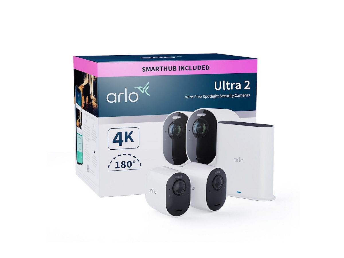 Arlo Ultra 2 udendørs sikkerhedskamera 2pk (hvid) Overvågningskameraer