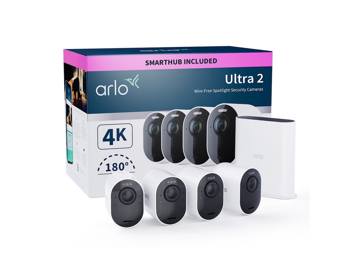 Arlo Ultra 2 udendørs sikkerhedskamera 4pk (hvid) Overvågningskameraer