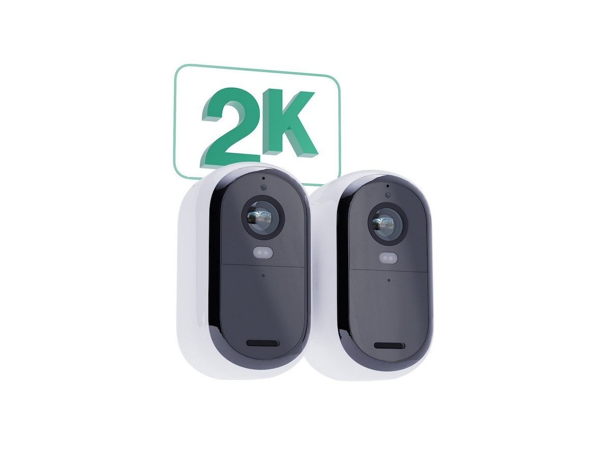 Arlo Essential 2 XL 2K Outdoor overvåkningskamera (hvit) 2pk Overvågningskameraer