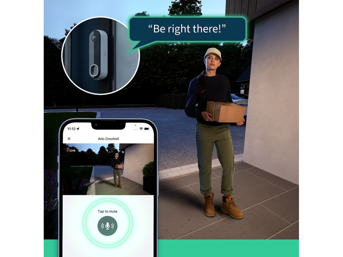 Arlo Essential 2 FHD Video Doorbell Dørklokker