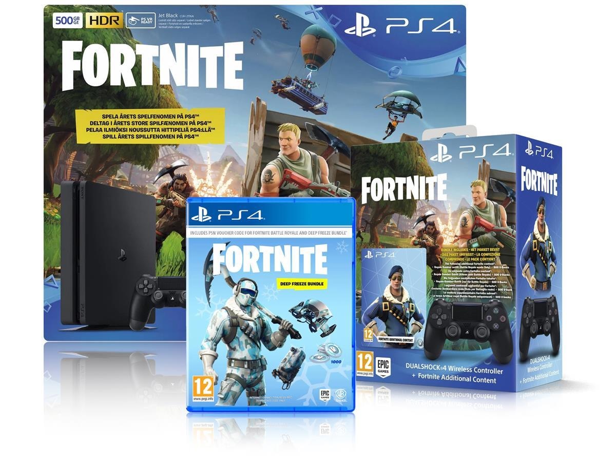 PS4 Slim 500 GB Fortnite Bundle - Komplett.dk