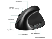 KENSON Vertical Mouse Comfi 2 kablet mus (sort) Ergonomiske