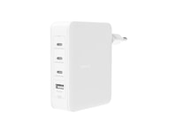 Belkin 4-port GaN 140W vægoplader (hvid) Mobilopladere