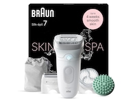 Braun Silk-épil 7 SkinSpa SE7-081 Epilator (hvid/sølv) Epilator & IPL-hårfjerning